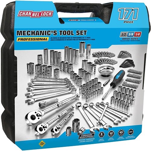 Channellock® 39053 Mechanic's Tool Set, 171 Piece