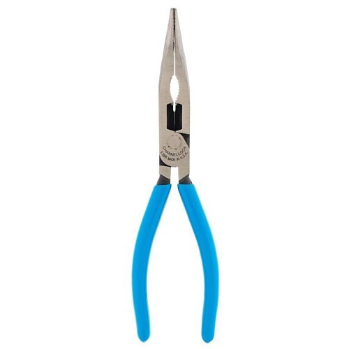 Channellock® Channellock® 7133101 Long Nose Plier, Long Nose Jaw, 2.6 in Jaw Length, 0.7 in Jaw Width, High Carbon Steel Jaw, 8 in Overall Length