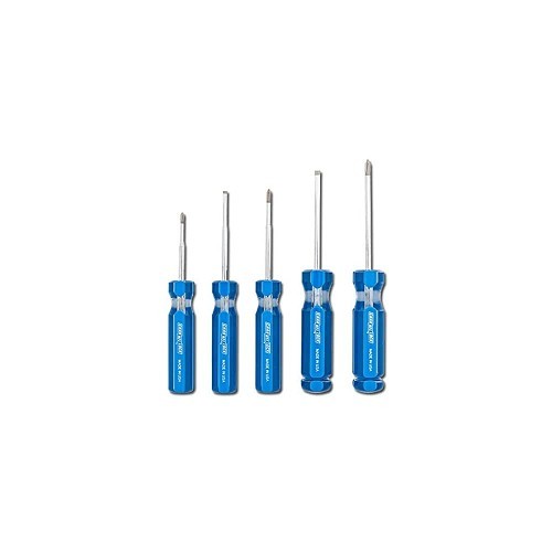 Channellock® Channellock® SD-5A Screwdriver Set, Regular Precision, 5 Piece, Stainless Steel, Nickel Chrome