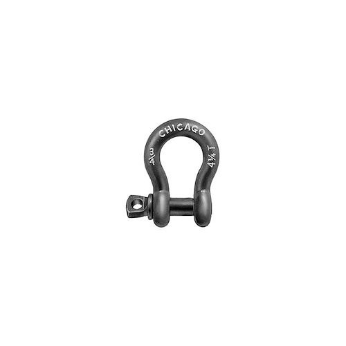 Chicago Hardware 20025 7 Anchor Shackle, 7/16 in, 1/2 in Pin Dia, Screw Pin, 1-1/2 ton Load