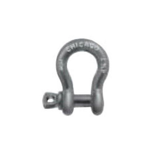 Chicago Hardware 20060 Anchor Shackle, 1-1/4 in, 1/4 in Pin Dia, Screw Pin, 12 ton