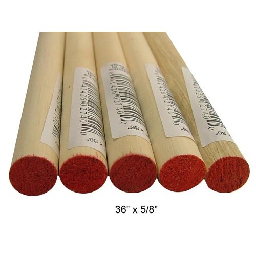 Cindoco Wood Products Craftwood UPCR5836 Wood Dowel, Birch, Hard, Bulk Economy, 5/8 in Diameter, 36 in Overall Length