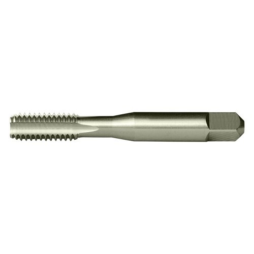 Greenfield Industries Cleveland® C54291 Straight Flute Hand Tap, Right Hand Cutting Direction, 8-36 Thread, H2 Thread Limit, Bottoming Chamfer, 4 Flutes, Bright, High Speed Steel, Aluminum, Cast Iron, Steel, Stainless Steel Material Application