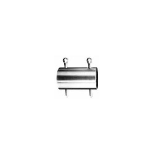 Cleveland City Forge PC1123 Clevis Pin, 1-3/4 in Dia, 5 in Overall Length, 4-1/2 in Usable Length, Stainless Steel, Self-Colored, Galvanized, Plated, Electro-Polished