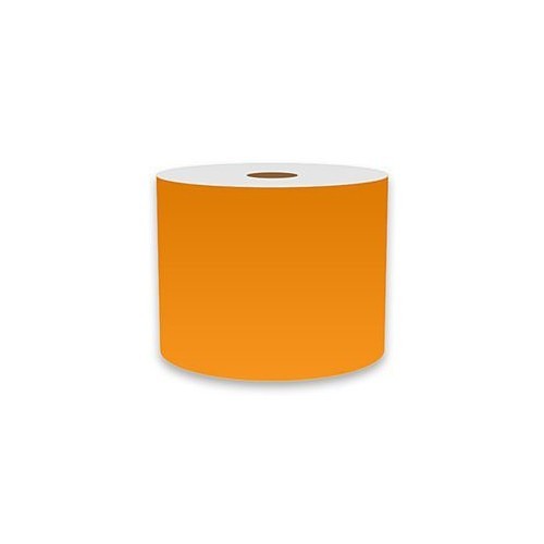 Cobra Systems® VNMOR-3102 Label Printer Tape, 150 ft Length, 4 in Width, Vinyl Adhesive, Orange