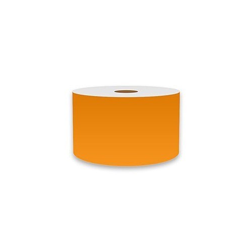 Cobra Systems® VNMOR-3762 Label Printer Tape, 150 ft Length, 3 in Width, Vinyl Adhesive, Orange