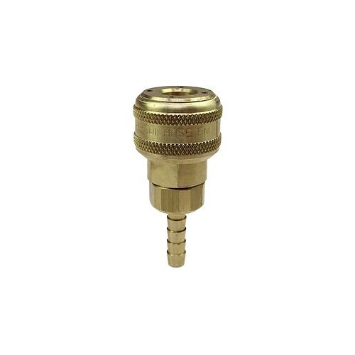 Coilhose® Coilhose® 166-156A Automatic Coupler, 1/4 in End A, 3/8 in Barb End B, Brass