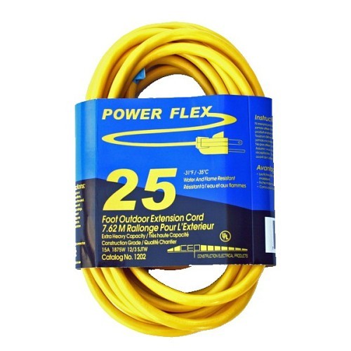 Construction Electrical CEP-1202 Extension Cord, 15 A, 125 V, 3 Conductors