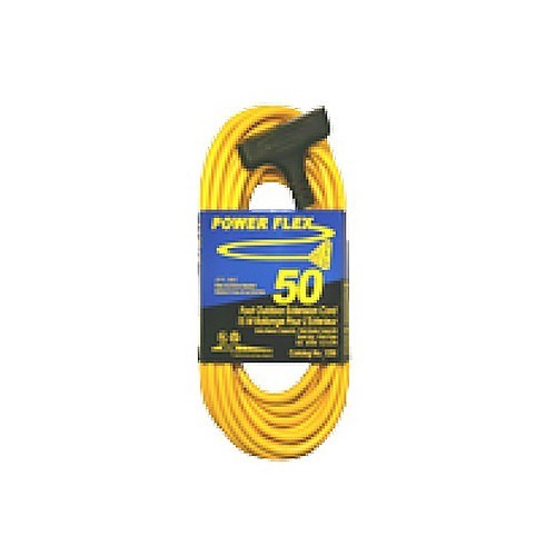 Construction Electrical CEP-1218 Triple Tap Extension Cord, 15 A, 125 V, 3 Conductors