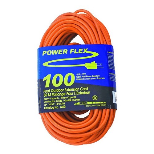 Construction Electrical CEP-1400 Extension Cord, 15 A, 125 V, 3 Conductors