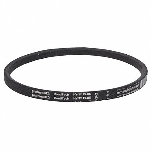 Continental A24 V-Belt, 0.5 in W Section Size, 1/2 in Top Width, 26 in Outside Length, 5/16 in Thickness, Polybutadiene