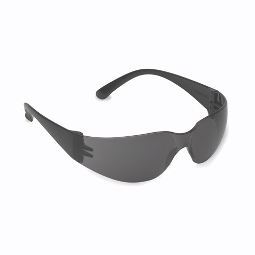 Cordova Bulldog EHB20S Safety Glasses, CASC™ Anti-Scratch Lens Coating, Gray Lens, Single Wraparound, Black Frame, Polycarbonate Lens, Universal