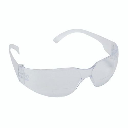 Cordova Bulldog EHF10S15 Safety Glasses, Anti-Scratch Lens Coating, Clear Lens, Single Wraparound, Clear Frame, Polycarbonate Frame, Polycarbonate Lens, Universal