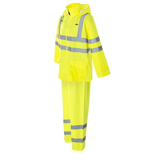 Cordova Reptyle™ SPR3GS5XL Rainsuit, 5X-Large, Hi-Vis, Lime Polyurethane Coated Polyester Fabric