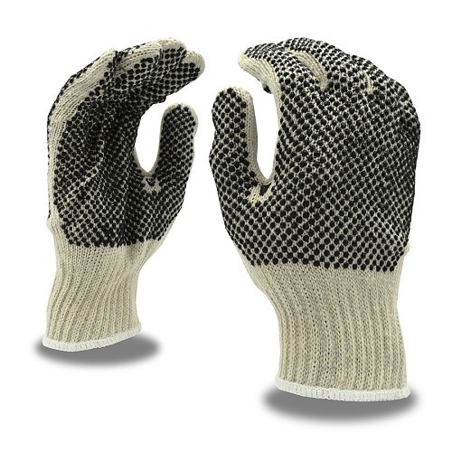 Cordova Safety Products 3855S Machine Knit Gloves, Small, #7, Polyester/Cotton, Natural, Knit Wrist Cuff