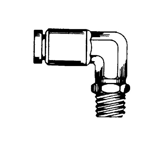 Coronet Parts 769-1-2.52 Elbow Adapter, Swivel, Elbow Adapter, 5/32 x 1/8 in Nominal, Push-to-Connect x MPT