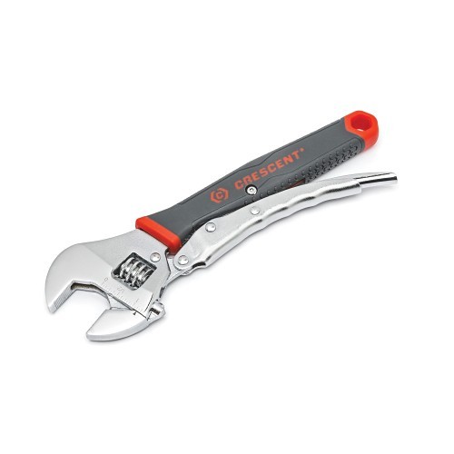 Crescent® ACL10VS Adjustable Locking Wrench, 1 in, Polished Chrome, 10 in OAL, Alloy Steel Body, Alloy Steel
