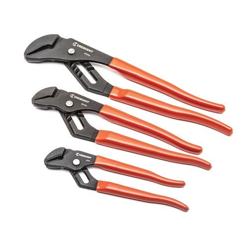 Crescent® RT200SET3 Plier Set, Tongue and Groove, 3 Pieces, ASME Specified