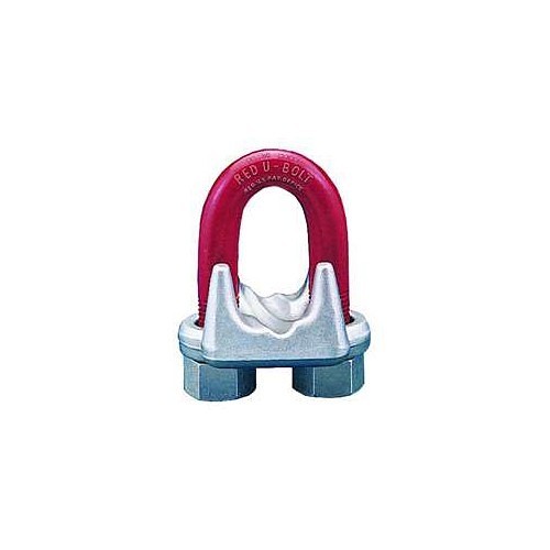 Crosby® 1010097 Wire Rope Clip, 3/8 in Dia Cable, Steel, 6-1/2 in Rope Turn Back