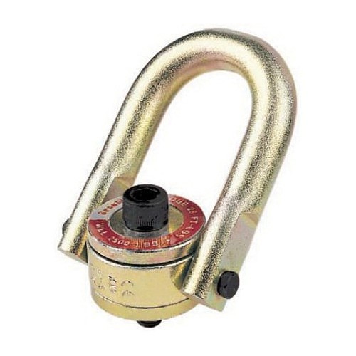 Crosby® 1016909 HR-125 Swivel Hoist Ring, 2500 lb Load, 180 deg Pivot, 360 deg Swivel, 0.69 in Bail, 1/2-13 UNC Thread