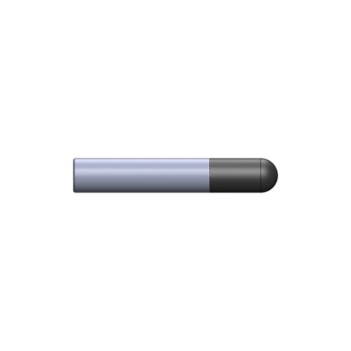 Ball Nose End Mill, 1/2 in Cutting Dia, 3 in Overall Length, 1/2 in Shank Dia, P38 Lightning