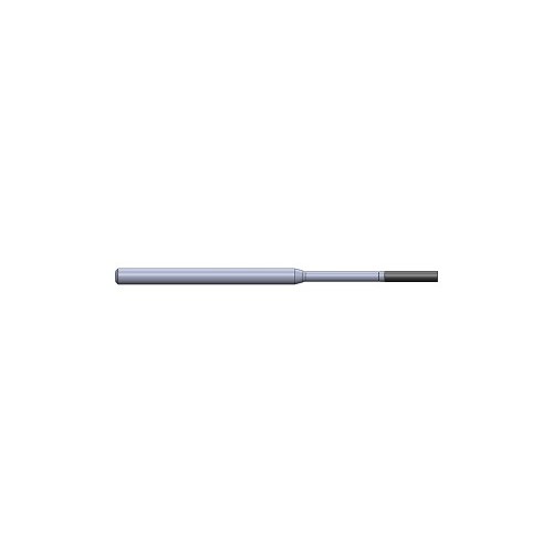 Crystallume P820-200343-1 Square End Mill, 2 mm Cutter Dia, 10 mm Length of Cut, 4 Flutes, 3 mm Shank Dia, 62 mm Overall Length