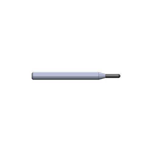 Ball Nose End Mill, 1/16 in Cutting Dia, 1-1/2 in Overall Length, 1/8 in Shank Dia, P820 Standard