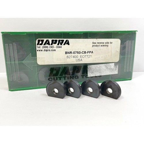 DAPRA® BNR-0750CB Milling Insert, Ball Nose Endmill Insert