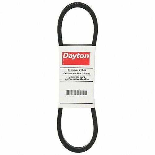 DAYTON® 5L320 V-Belt, B Section Size, 21/32 in Top Width, 32 in Outside Length, 3/8 in Thickness, Gum Rubber, Polyester