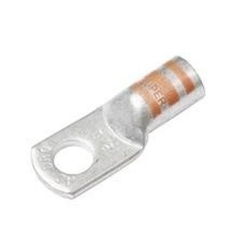 Terminal Lug, 3/0 AWG Conductor, 1/2 in Stud, Heavy Duty, Copper Contact, Straight Tongue