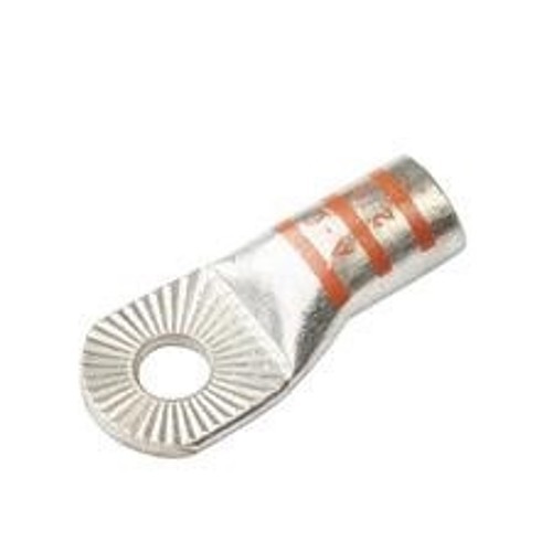 Terminal Lug, 2/0 AWG Conductor, 3/8 in Stud, Copper Contact, Anti-Rotation Tongue