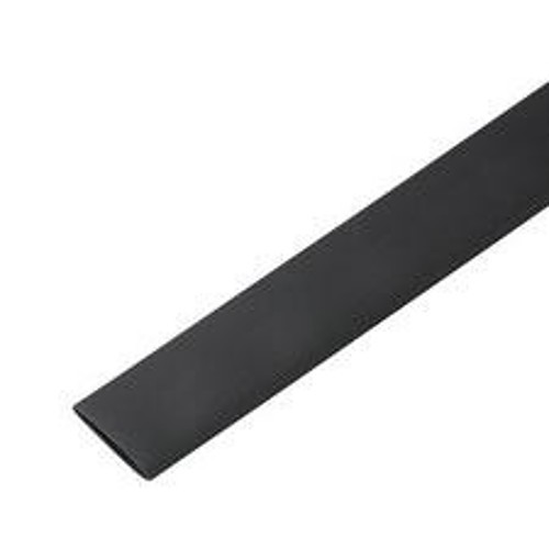Heat Shrink Tubing, 3/8 in ID Expanded, 6 ft Length, Black, Thin Wall, 8 AWG Wire