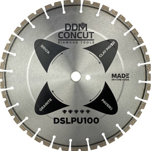 DDM CONCUT DIXDSLPU10014115 Diamond Saw Blade, 14 in Blade Dia, 0.115 in Cutting Width, 1 - 20 mm Cutting Depth