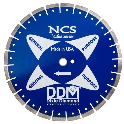 DDM CONCUT DIXNCS12110 Diamond Saw Blade, 12 in Blade Dia, 0.11 in Cutting Width, 1 - 20 mm Cutting Depth