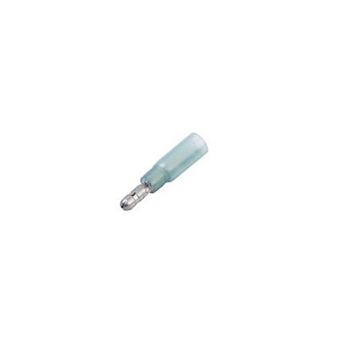 Bullet Crimp Terminals, 16 to 14 AWG Conductor, 0.156 in Diameter Bullet, Blue