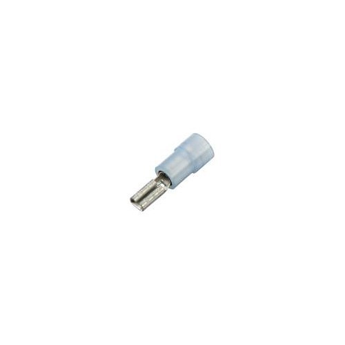 Female Crimp Terminal, 16 to 14 AWG Conductor, 0.020 x 0.110 in Tab, Blue, Insulated: Nylon Insulated