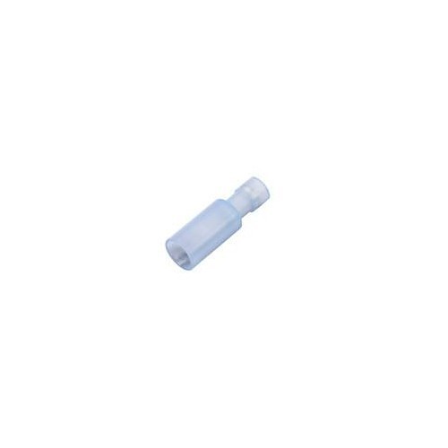 Bullet Crimp Terminals, 16 to 14 AWG Conductor, 0.156 in Diameter Bullet, Nylon, Blue