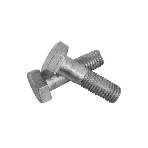 Structural Bolt, Imperial, 1/2-13 in, 2-1/2 in Length Under Head, Hot Dipped Galvanized