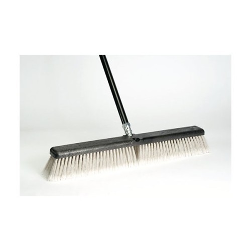 Push Broom, 60 in Overall Length, 3 in Trim Length, Poly Block Bristle