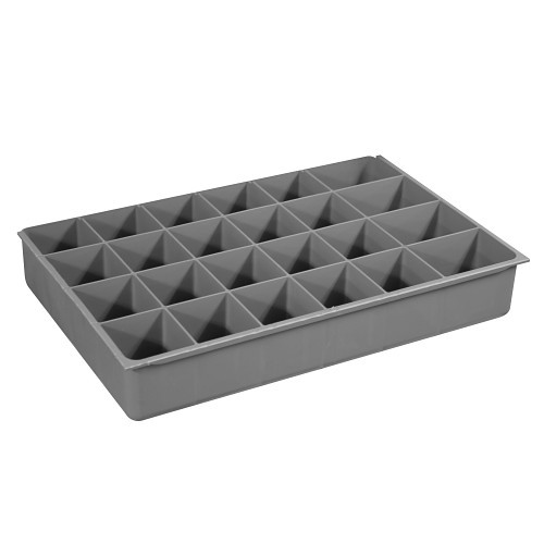 DURHAM MFG® 124-95-ADL-IND Compartmented Drawer Insert, 24 Compartments per Drawer