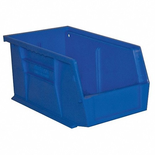 DURHAM MFG® PB30230-52 Hook-On-Bin, 11 in Outside Length, 6 in Outside Width, 5 in Outside Height, 30 lb, Blue