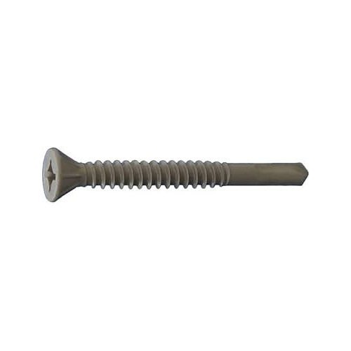 International Fasteners Daggerz FPSDCT1011316 Self Drilling Screw, #10-16, 1-13/16 in Overall Length, #2 Square Phillips Drive, Low Carbon Steel, ACQ Dagger Ultra-Guard Coating, #3 Point