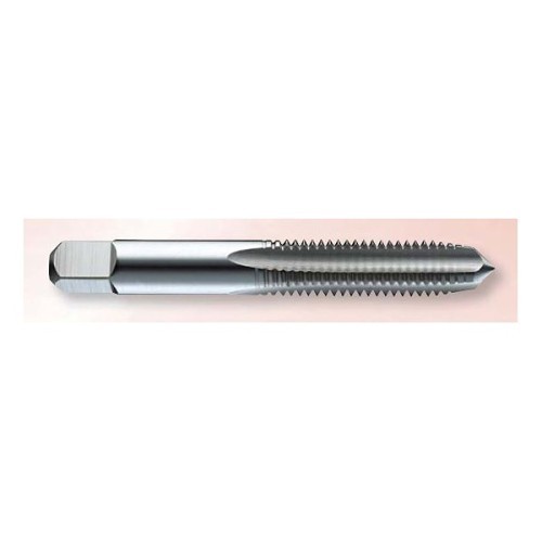 Dauphin Precision Tool BRUBAKER TOOL™ 10252-00-B Straight Flute Tap, #10-32, GH1, Taper Chamfer, 4 Flutes, Bright, High Speed Steel