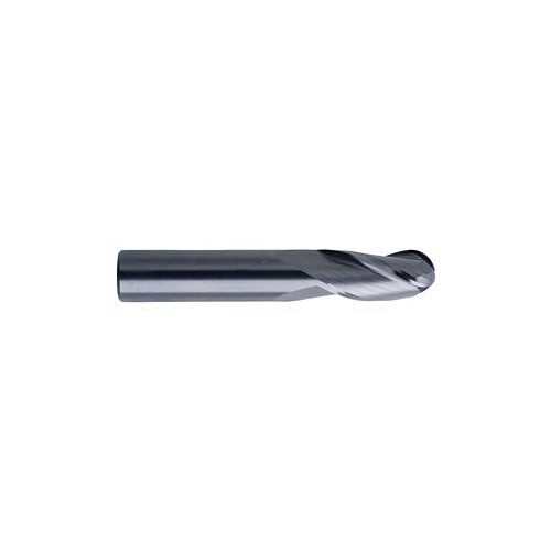 Dauphin Precision Tool BRUBAKER TOOL™ 94356-00-B Square End Mill, 1/2 in Cutter Dia, 1 in Length of Cut, 3 Flutes, 1/2 in Shank Dia, 3 in Overall Length, Uncoated