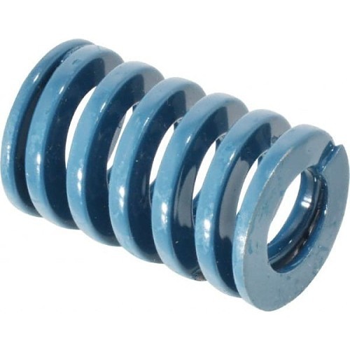 Dayton Lamina 9-1606-21 Die Spring, 1 in Hole Dia, 1/2 in Rod Dia, 1-1/2 in Free Length, Blue Chromium Vanadium Steel