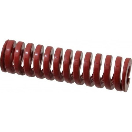 Dayton Lamina 9-1614-26 Die Spring, 1 in Hole Dia, 1/2 in Rod Dia, 3-1/2 in Free Length, Red Chromium Vanadium Steel