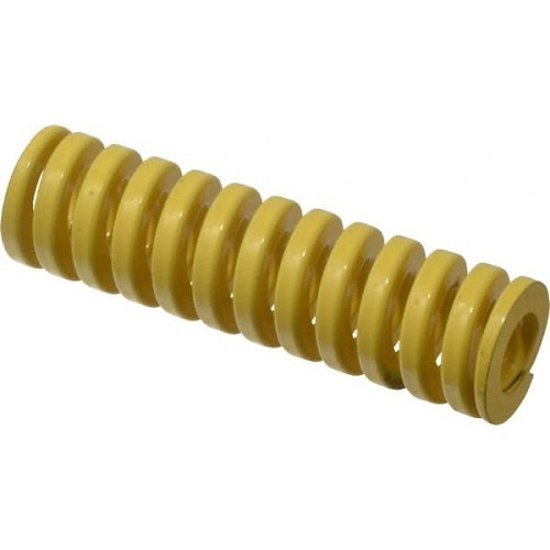 Dayton Lamina 9-1614-36 Die Spring, 1 in Hole Dia, 1/2 in Rod Dia, 3-1/2 in Free Length, Yellow Chromium Vanadium Steel