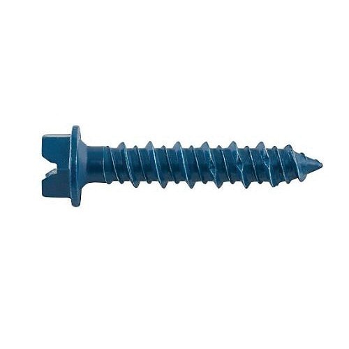 DeWALT® UltraCon®+ DFM12726 Screw Anchor, 1/4 in Dia, 2-3/4 in OAL, Hex Head Drive, Carbon Steel