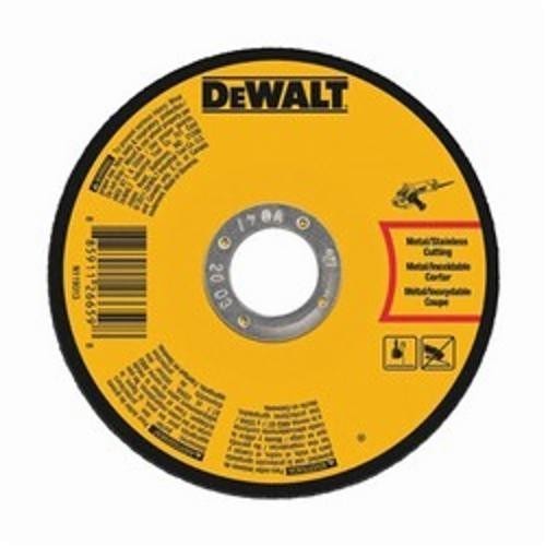 Stanley Black & Decker DeWALT® DWA8050 Cut-Off Wheel, 4 in Wheel Dia, 0.045 in Wheel Thickness, 5/8 in Center Hole, 60 Grit, Aluminum Oxide Abrasive