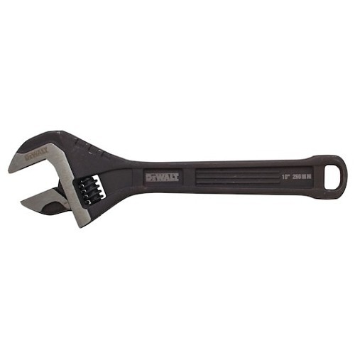 Stanley Black & Decker DeWALT® DWHT80268 Adjustable Wrench, 1.41 in Wrench Opening, 10.31 in Overall Length, Steel, Silver